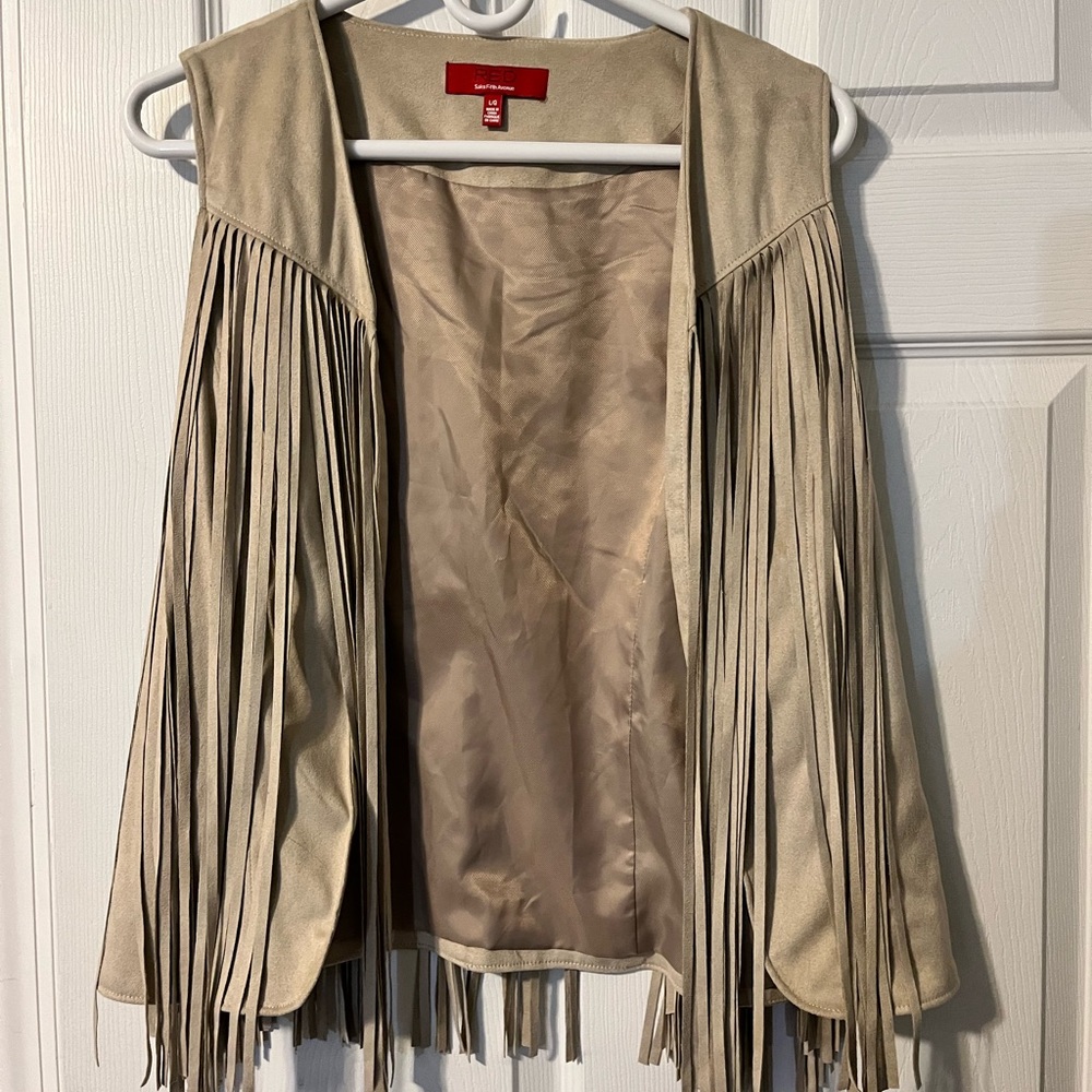 Fringe vest (tan)